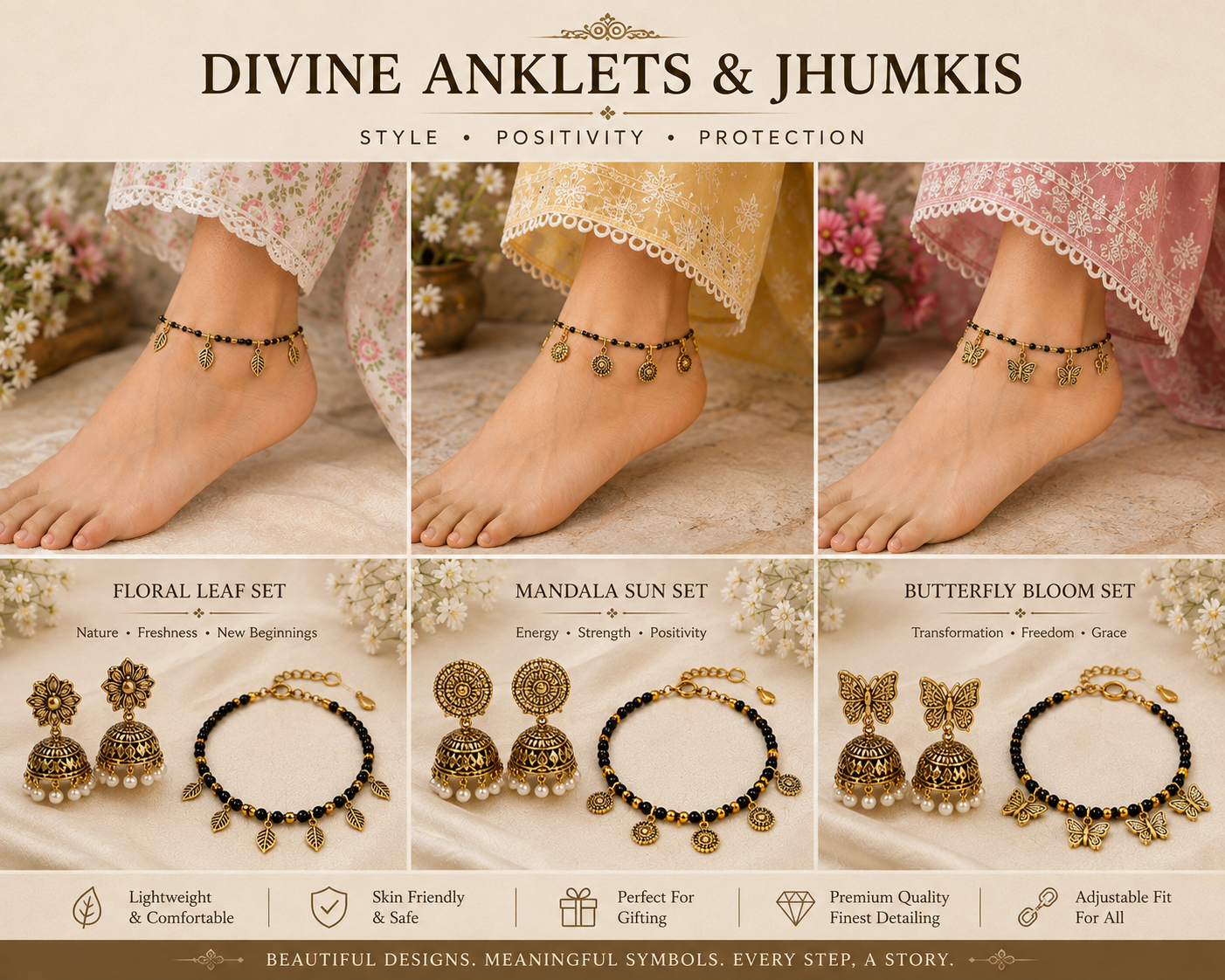 Anklets &amp; Jhumkis – Traditional Elegance Collection