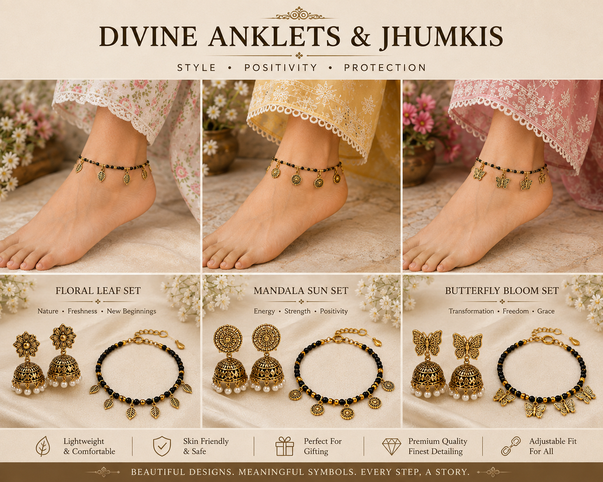 Anklets & Jhumkis – Traditional Elegance Collection